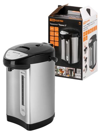 Вт стальной | SQ4002-0003 TDM Термопот "Термо 3" металл 3,8 л 3 способа подачи воды 750