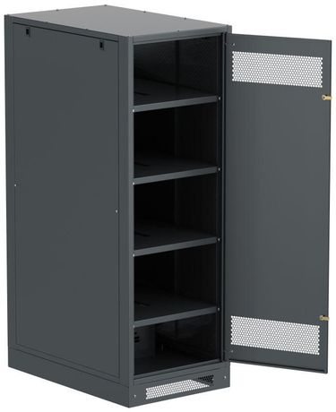 Шкаф LINEA B (пустой) 1700х600х950мм металлическая дверь черный - LB05-17H69-M IEK