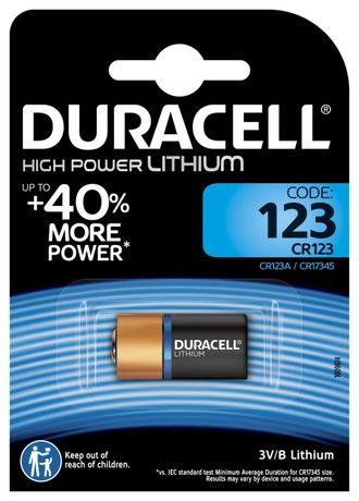 Элемент питания литиевый CR123 BP-1 ULTRA (блист.1шт) Duracell A0001263