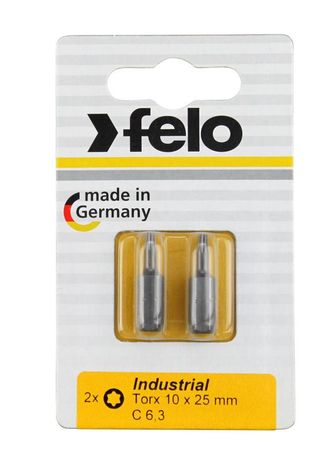Бита Torx 10X25 серия Industrial 2 шт в блистере | 02610036 Felo