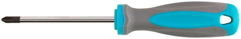 Отвертка CrV сталь прорезиненная ручка PH2х100мм MOS 53704М