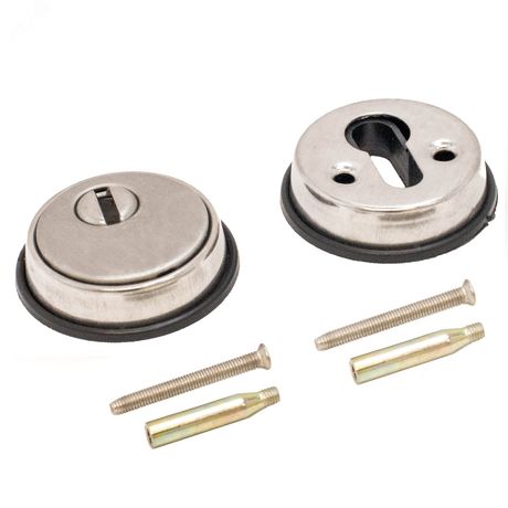 Накладка декоративная 2шт под цилиндровый механизм замка АЛЛЮР Н-01 никель матовый - 3670 ПТК