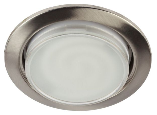 Светильник встраиваемый KL35 SN-10 под лампу Gx53 220V 13W сатин никель (упаковка 10 шт) (10/100/2100) ЭРА - Б0033035