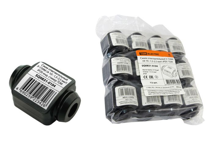 Сжим ответвительный У-739М (4-10 : 1,5-2,5 мм2) IP20 инд. стикер | SQ0831-0104 TDM
