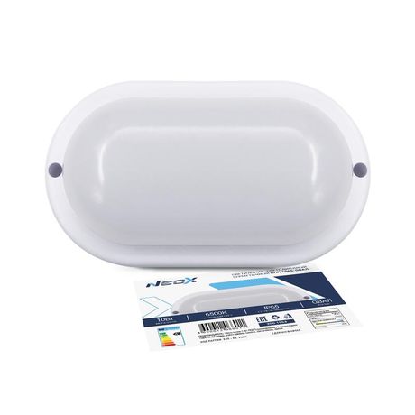 Светильник светодиодный СПП 1065-ОВАЛ 10Вт 6500К IP65 900лм 160х88мм герметичный NEOX 4690612066011 NEOX арт. 4690612066011