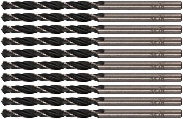 Сверло по металлу HSS черненые 3.5х70мм (уп.10шт) FIT 33535 РОС