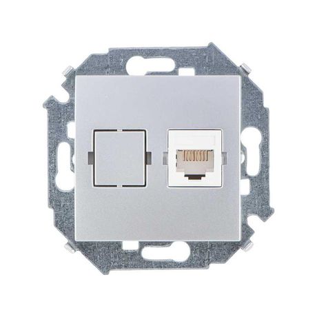 Розетка компьютерная СП Simon 15 RJ45 кат.5E Systimax механизм алюм. 1591598-033