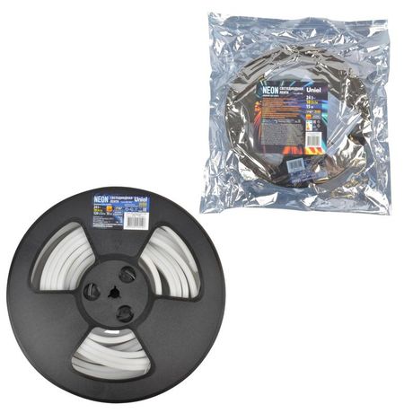 Светодиодная гибкая герметичная лента. NEON ULS-N11-2835-120LED/m-8mm-IP67-DC24V-10W/m-15M-6500K катушка 15м в герметичной упаковке дневной белый свет 6500K - UL-00009098 Uniel
