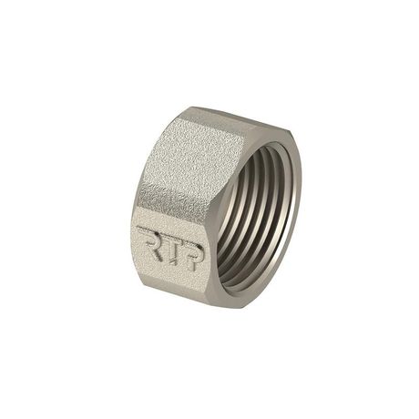 Заглушка латунь внутр. резьба 1дюйм никель RTP 25142