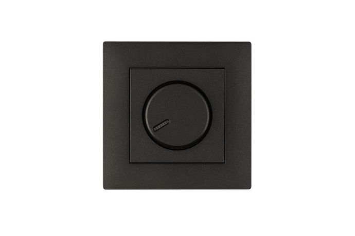 Розетка 1-м Karea RIZZ STAR без заземл. дым. металлик Makel 88050022