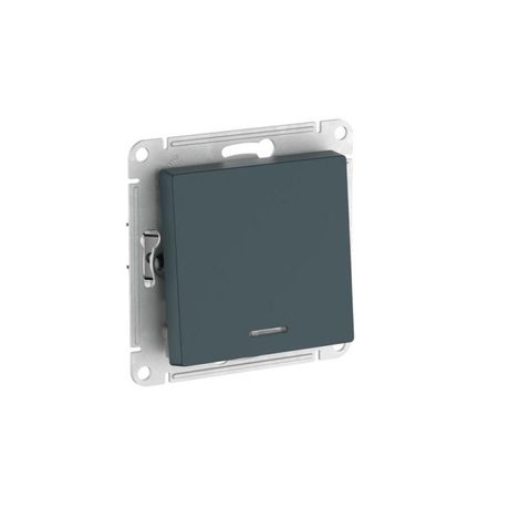 Переключатель 1-кл. AtlasDesign (сх. 6а) 10AX с подсветкой быстрозажим. клем. механизм изумруд SE ATN000863S APC