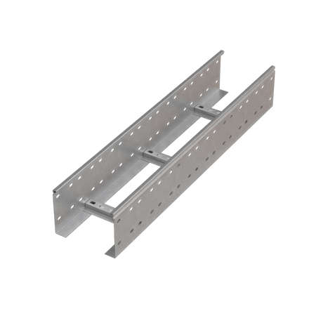 Лоток лестничный 150х300х1,5 L6000 мм HD N | LL150-300-1.5-6000 КМ-профиль LO37151