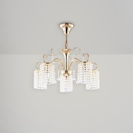 Люстра Leona E14х5 40Вт IP 20 Freya FR1127-PL-05-G