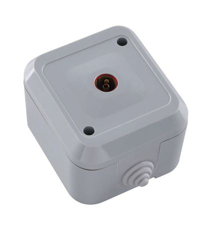 Розетка телевизионная TV 1-м ОП 16А IP44 п/герм. сер. Makel 18107