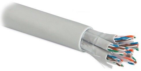 Кабель UUTP16W-C5-S24-IN-LSZH-GY (UTP16W-C5-SOLID-IN-LSZH) витая пара U/UTP кат. 5; 16 пар (4 пары (24 AWG)х4) одножильн. (solid) каждый 4х парник - LSZH оболочка нг(С) (-HF –20град.C +60град.C) сер. Hyperline 46006