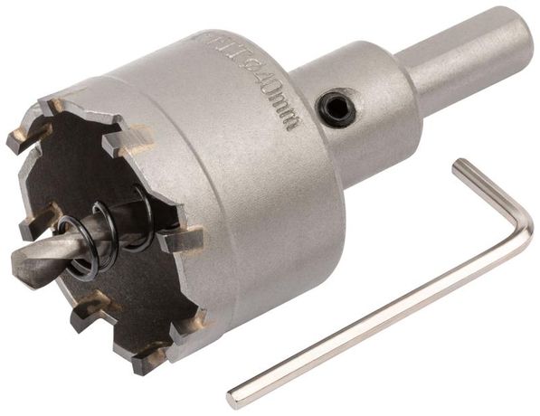 Коронка кольцевая с карбидными вставками Профи (для отверстий в нержавеющей стали) 40 мм - 36840 РОС