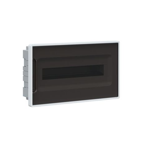 Щиток 18 мод встраиваемый для полых стен FRAME ЩРв-П-18, белый, с тонированной дверцей, 2 шинами PEN на 8 и 10 отв. F18B3WD DKC ДКС