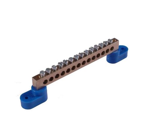 Шина _N_ 150.09.2 "N" на 9 присоединений 150А 2 изоляторах стойка | HEGEL