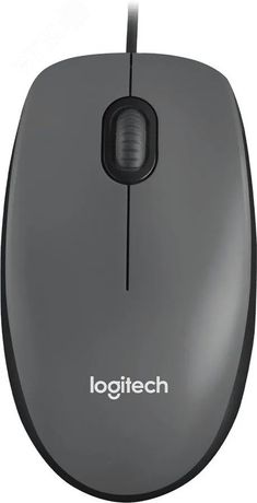 Мышь проводная M90, 1000 dpi, USB-A, темно-серый - 7000005358 LOGITECH