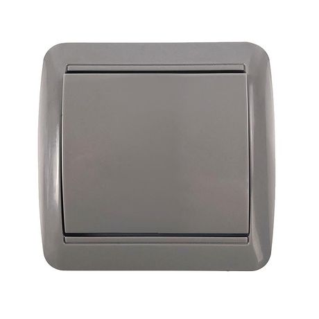 Выключатель 1-кл. ОП Клио 10А IP44 сер. UNIVersal К2221-Gr Союз