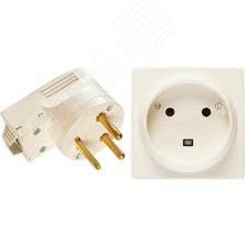 Розетка 1-м ОП Quteo 32А IP20 2P+E без защ. шторок +вилка бел. Leg 782222 Legrand