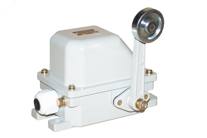 Выключатель концевой КУ-701 (Рычаг с роликом, IP44, аналог КУ-501, ПП-741, КУ-741) - 00-00020363 Кранэлектро