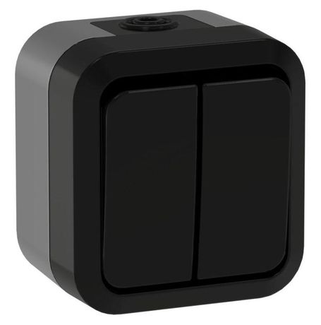 Выключатель проходной 2-кл. ОП TORS TS125 10А IP55 графит IEK TS-V22-0-10-55-K53