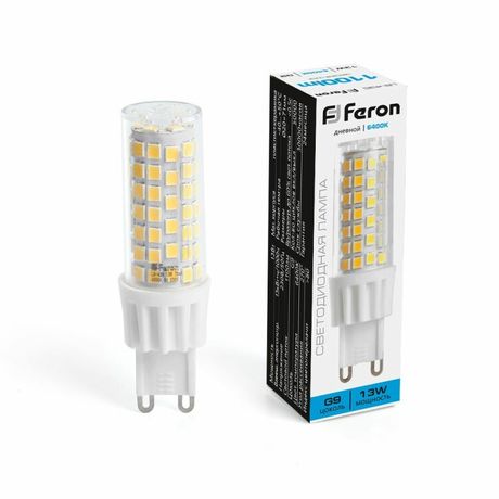 Лампа светодиодная LED 13вт 230в G9 дневной капсульная - LB-436 FERON 38154