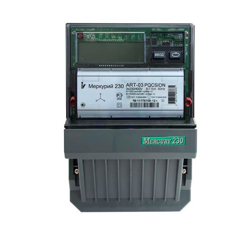 Счетчик Меркурий 230 ART-03 PQRSIDN 3ф 5-7.5А класс точн. 0.5S/1.0 1 тариф. RS-485 ЖКИ Инкотекс М0000051953
