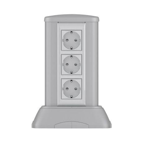 Мини-колонна 0.25м алюм. сер. метал. RAL 9006 DKC 19524 ДКС