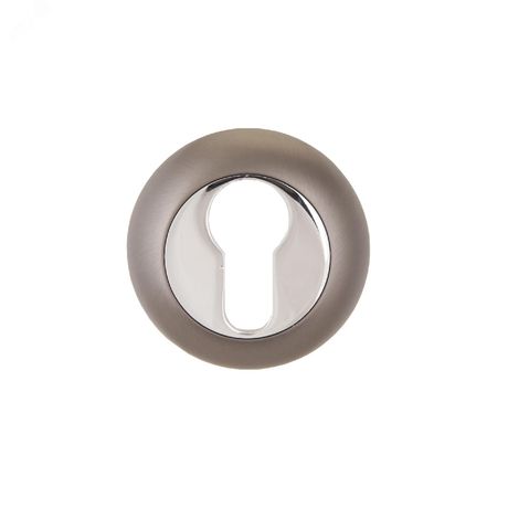 Накладка декоративная (комплект) под цилиндровый механизм замка, АЛЛЮР АРТ ET-R1 MBN (3242) графит - 11206 ПТК