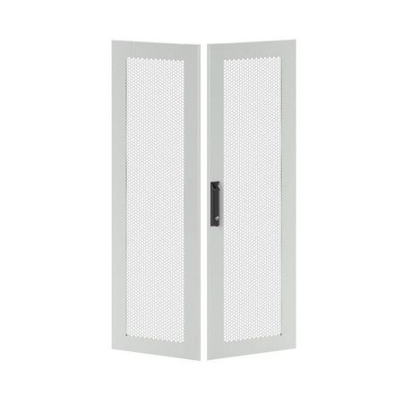 Дверь перфорированная двухстворчатая для IT-CQE 1200 x 800 RAL7035 | RGITCPMD1280 DKC ДКС
