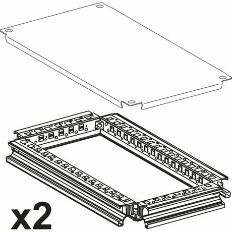 Рама горизонт. + верх. панель Ш=300 Г=500 (уп.2шт) SchE 06512 APC