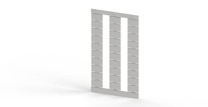 Маркировка DB10/6 без надписей 1 пластина - 30шт (уп.510шт) Klemsan 505915