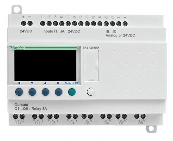 Реле компакт zelio logic 20ВХ/вых 240В SchE SR2A201FU Schneider Electric