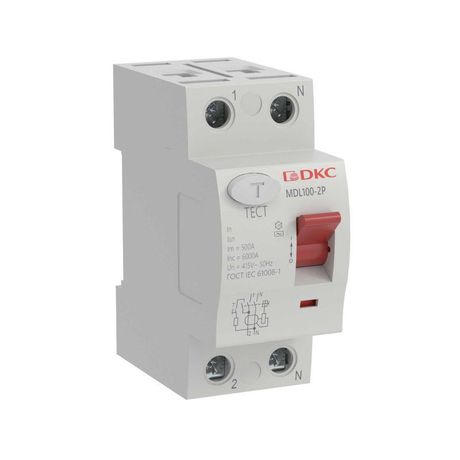 Выключатель дифференциального тока YON max MDL100 1п+N 30mA 40A типАС | MDL100-2P2-40-AC DKC ДКС
