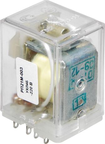 Реле промежуточное РП21М-003 УХЛ4Б 220В 50Гц ток контактов 5А 0з+0р+3п Электротехника МПО A8028-20038510 и Автоматика