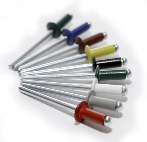 Заклепка 4.0х10 вытяжная Daxmer сталь/сталь RAL9003 (10х750шт) - 034639 Руфкомплект 334639