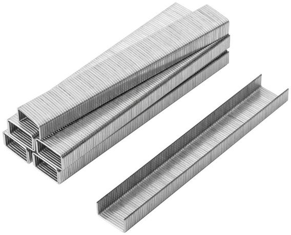 Скоба для степлера закаленные прямоугольные 11.3ммх0.7мм (узкие тип 53) 6мм (уп.1000шт) FIT 31306 РОС