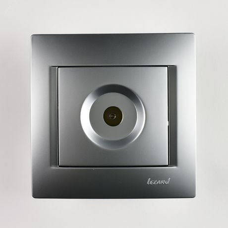 Розетка телевизионная оконечная TV СП Karina механизм матов. серебр. LEZARD 707-4388-130