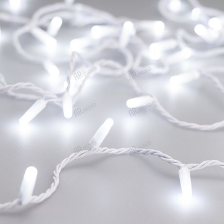 Светодиодная гирлянда ARD-STRING-CLASSIC-10000-WHITE-100LED-MILK-STD White (230V, 7W) (Ardecoled, IP65) | 031202 Arlight