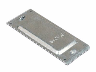 Пластина защитная IP44 основание 200 нержавеющая сталь - 30584inox ДКС