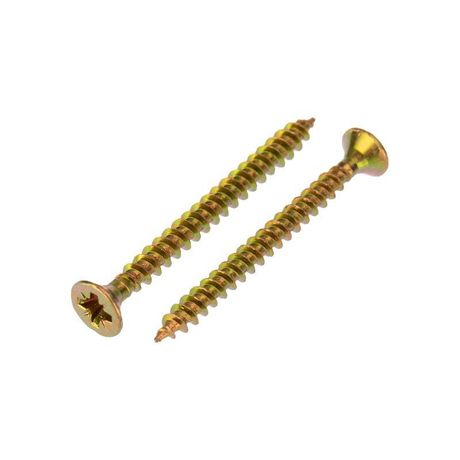 Саморез универсальный 3,5х40мм, желтый цинк, пакет (800 шт/уп) | 1111-3540-2 Kranz