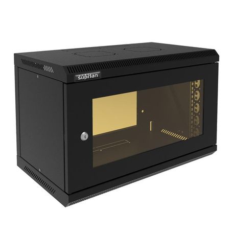 Шкаф телекоммуникационный настенный ТВС-9U-600-350-СР-9005 SUPRLAN 05-2090-B Net.on