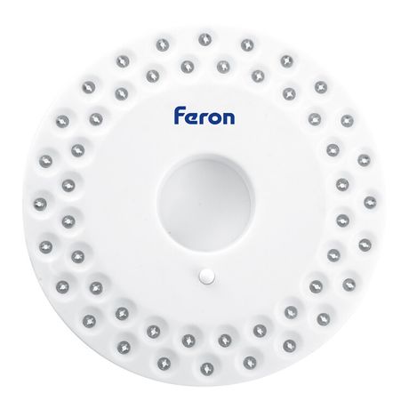 Фонарь светодиодный переносной, работающий от батареек типа AA, с карабином, TH2502 | 41685 FERON