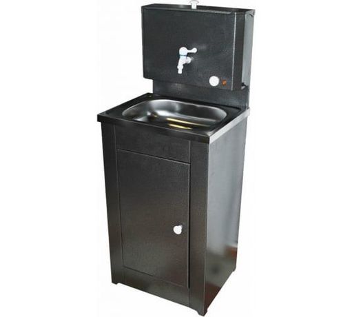 Умывальник дачный КОМФОРТ, с подогревом, нержавеющая мойка, цвет серебро - 74/4/8 Вихрь