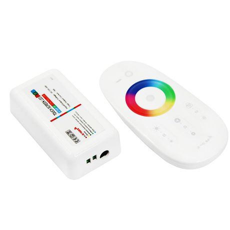 Контроллер RGB беспроводной 85х24х40мм с сенсорным управлением 2.4G для светодиодных лент 216Вт 12-24В IP20 Lamper 143-103-1 NEON-NIGHT
