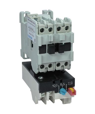 Пускатель электромагнитный ПМ12-010200 УХЛ4 В 10А 220В/50Гц 1НО IP00 нереверсивный с реле РТТ5-10-1 7.0-10.0А Электротехник ET007021