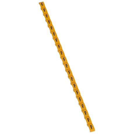 Маркировка буква (F) черный/желтый Duplix (600шт) - 038415 Legrand