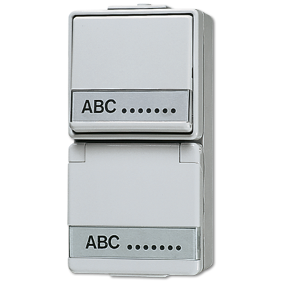 Штепсельная розетка SCHUKO для накладного монтажа с универсальным выключателем IP44 | 676NAW Jung